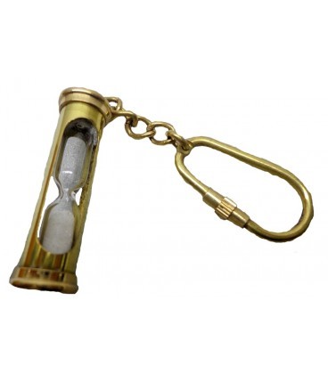 Metal Brass Sail Boat Keychain