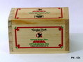 Pine Wood Tea Box - Raw Pine Wood, 100gm To 1kg | Customized Logo & Printing, Painted & Polished Finish, Ideal For Gifts & Decorations