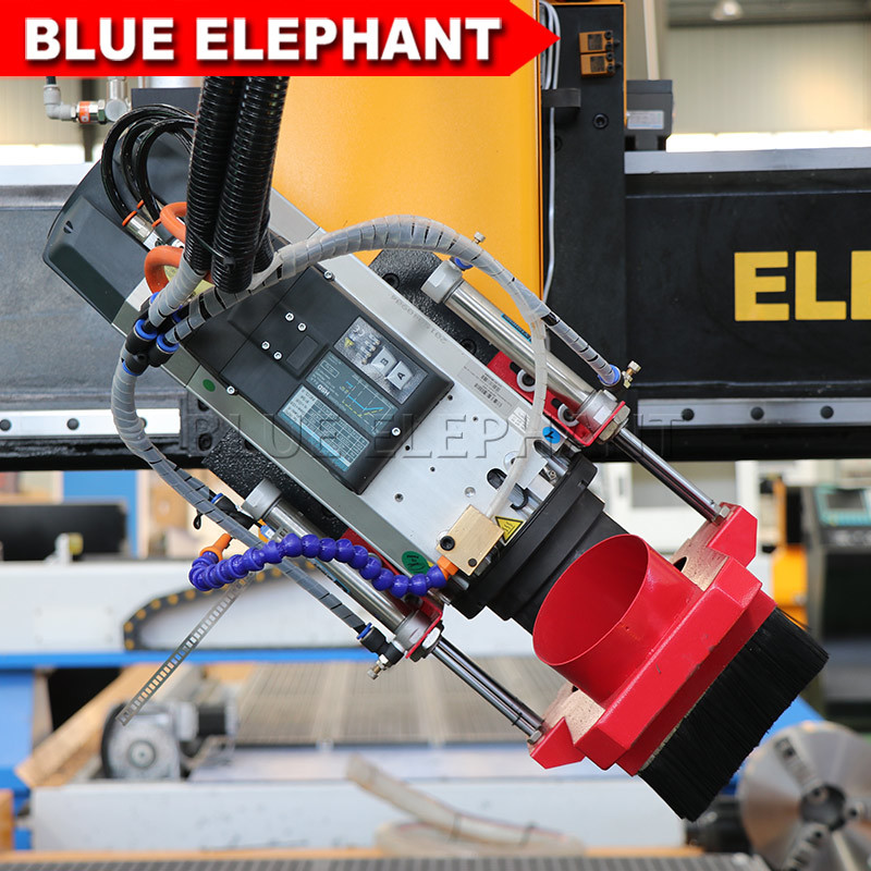 Jinan Ele 1637 Atc 4 Aixs Wood Processing Cnc Router With Hsd Air Cooling Spindle, Can Swing 180 Degree Dimension(l*w*h): 1600*3700*600mm Millimeter (Mm)