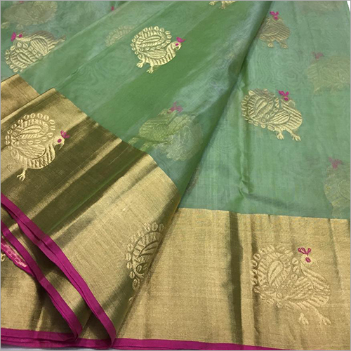 Ladies Designer Silk Saree - Pure Silk Material, Cotton Silk Blend | Eye-catching Modern Design, Comfortable All-day Wear, Trendy Colorfast Fashion
