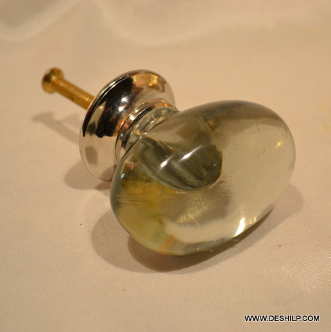 Clear Handicraft Decor Glass Door Knobs