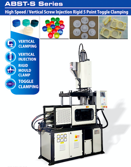 Horizontal Toggle Vertical Injection Moulding Machine Clamping Force: 25 To 100 Ton Meganewton (Mn)