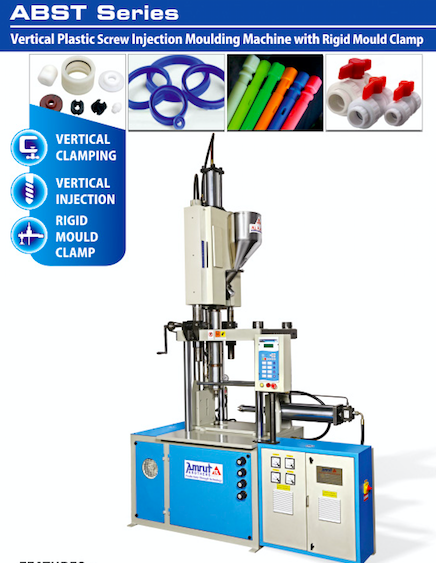 Horizontal Toggle Vertical Injection Moulding Machine Clamping Force: 25 To 100 Ton Meganewton (Mn)