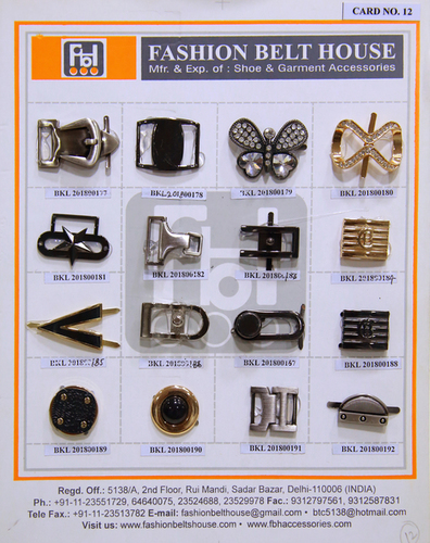 Shoe Buckles - Metal Material, 3-10 Inch Size | Multicolor Coated Pattern for Enhanced Style