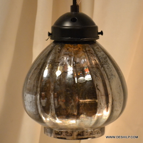 Brown Silver Wall Hanging Lamp