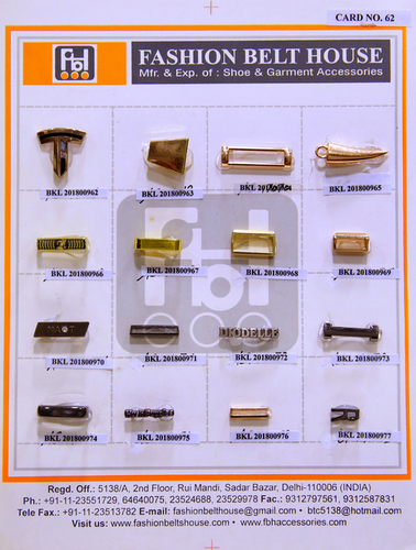 मल्टीकलर स्टेनलेस स्टील शू बकल्स