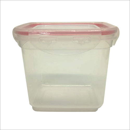 White Plastic Airtight Container 4 Side Lock