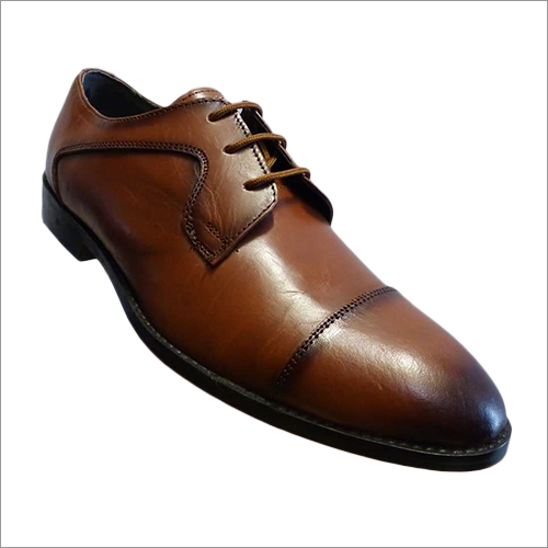 Mens Plain Leather Formal Shoes Size: As Required