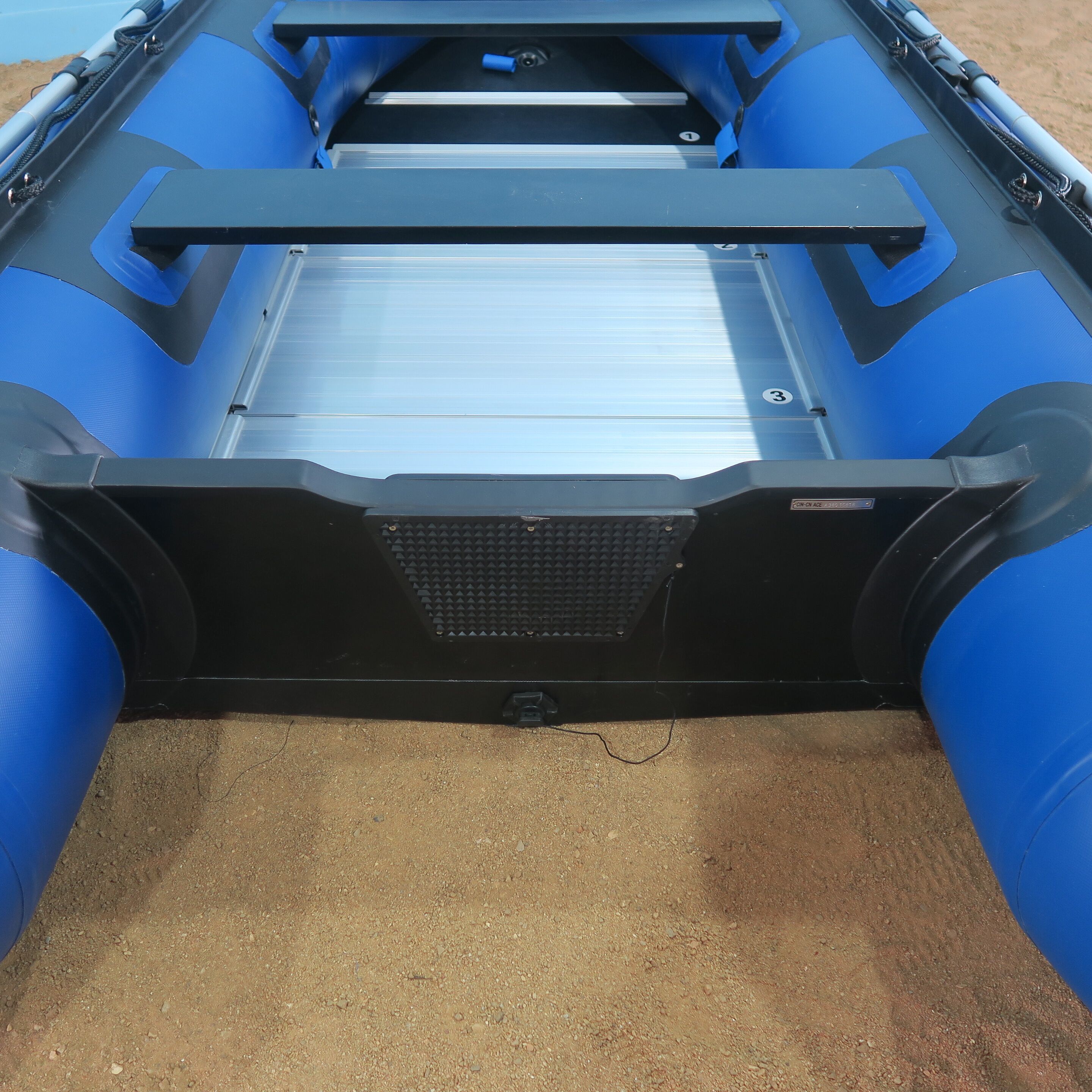 Inflatable Sport Boat - 4.3m Pvc, 3+1 Air Chambers, 8 Person Capacity | Max Loading 900kg, Includes Plywood Seats And Repair Kit