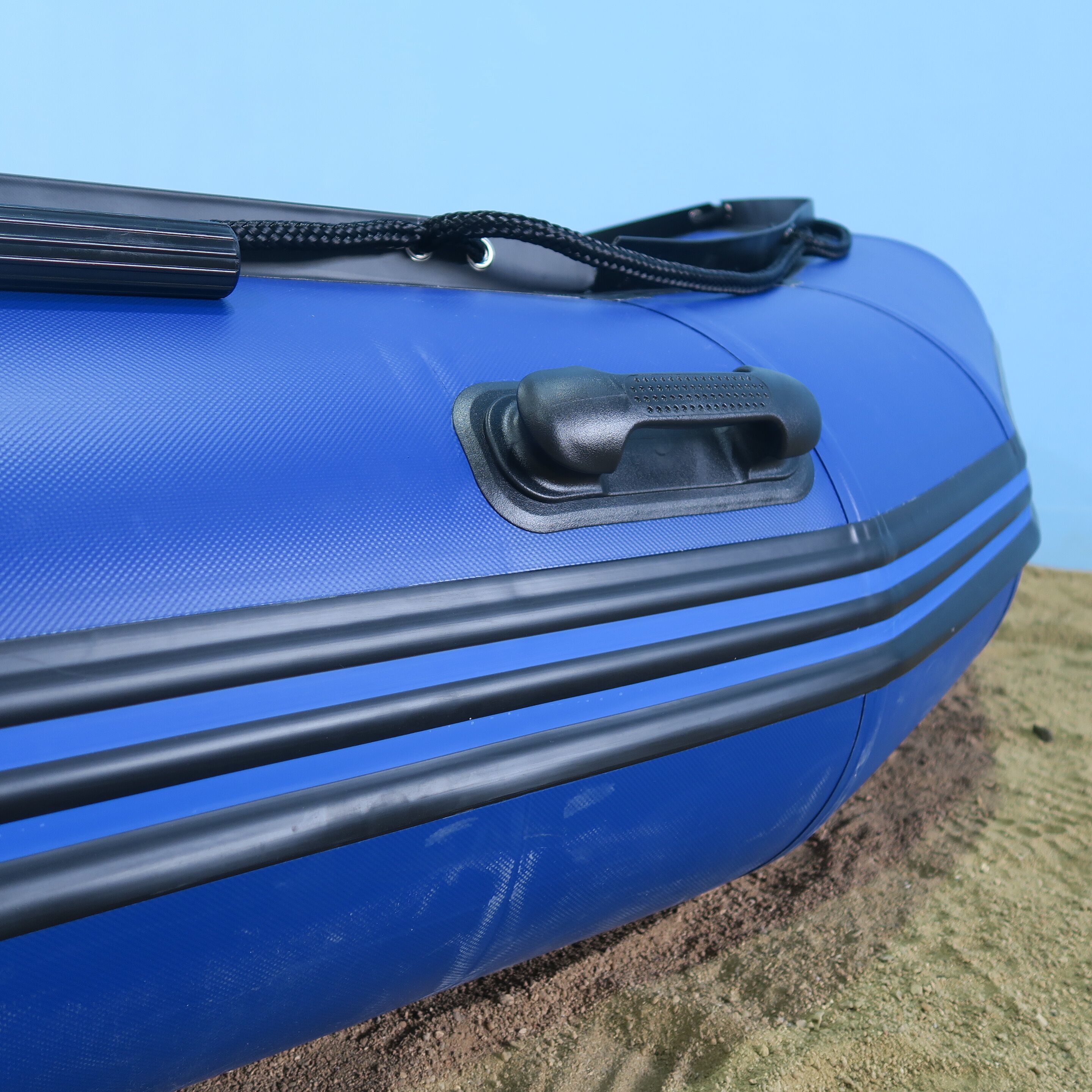 Inflatable Sport Boat - 4.3m Pvc, 3+1 Air Chambers, 8 Person Capacity | Max Loading 900kg, Includes Plywood Seats And Repair Kit