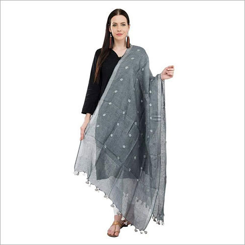 Linen Dupatta Decoration Material: Fur