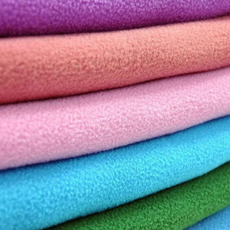 Super Soft Fleece Fabric - 100% Polyester, Width 60" Onwards, Available GSM 100-250, Single Side & Both Side Raised Patterns, Multi Color Options