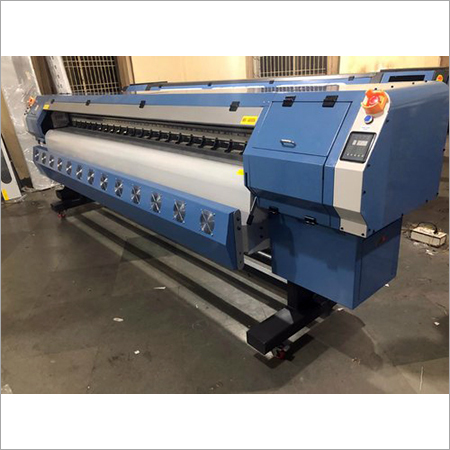 Solvent Flex Printing Machine - 230 V, Max Width >2500 mm, Speed 900 SQFT/Hour, Konica 512 Print Head, USB Connectivity, Automatic Operation | 1 Ton Weight, 1440 dpi Resolution, 1 Year Warranty