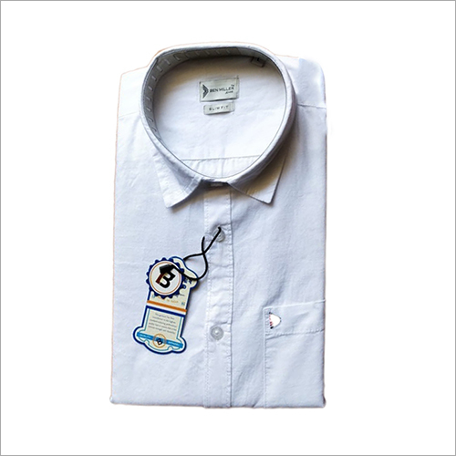 White Mens Formal Shirt