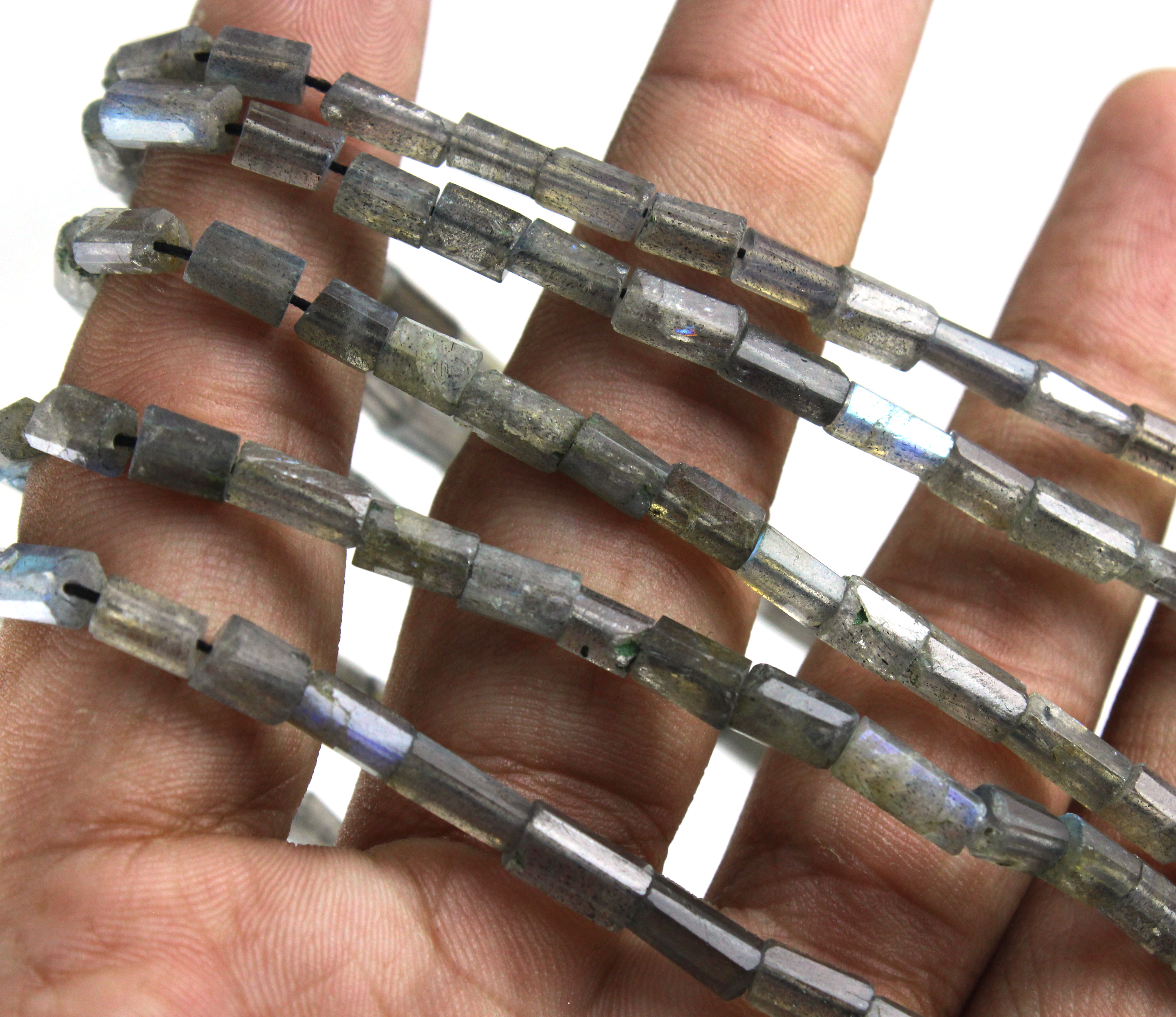 Labradorite Pipe Beads