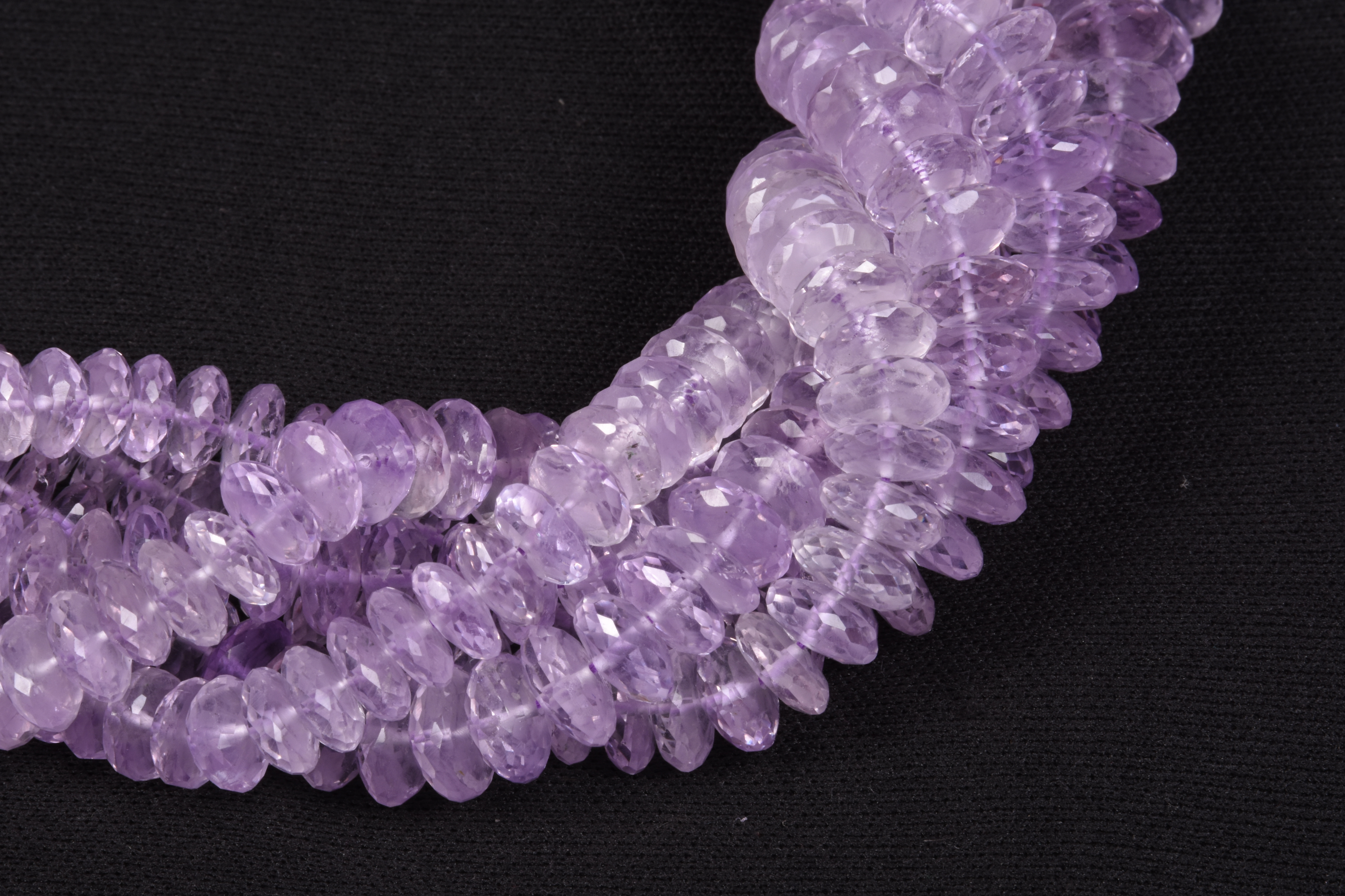 Pink Amethyst German Cut Beads