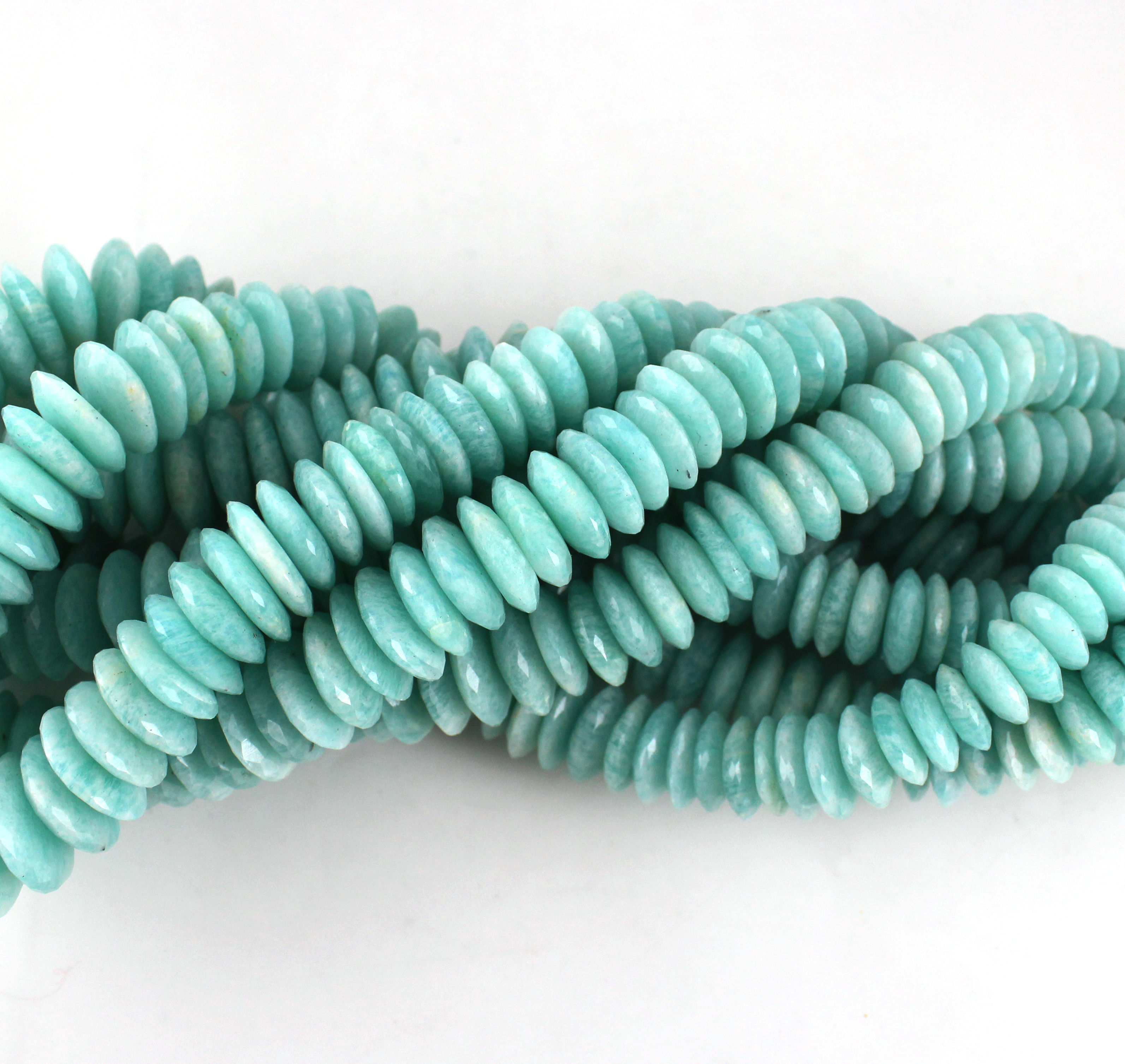 Amazonite German Cut Beads