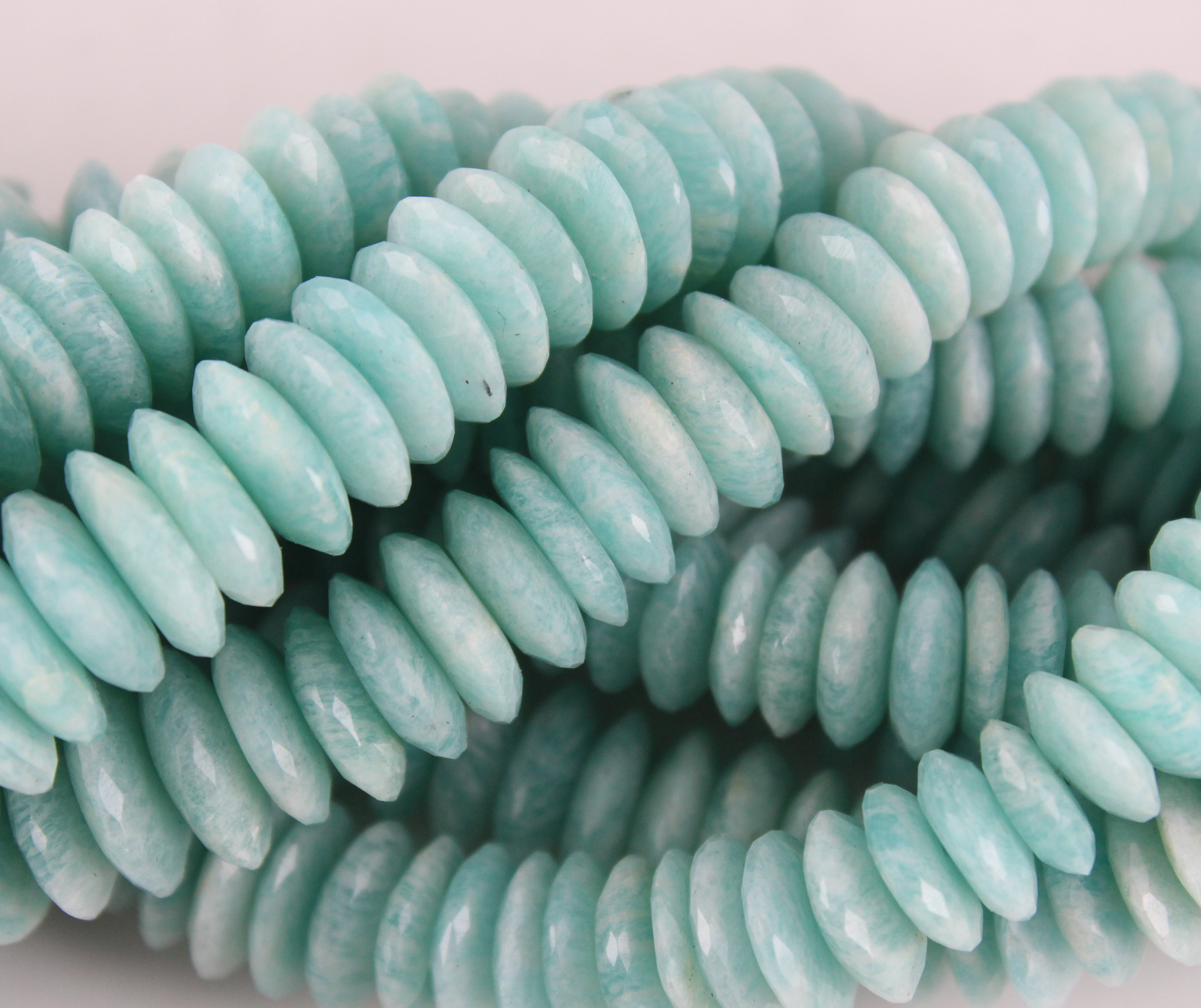 Amazonite German Cut Beads