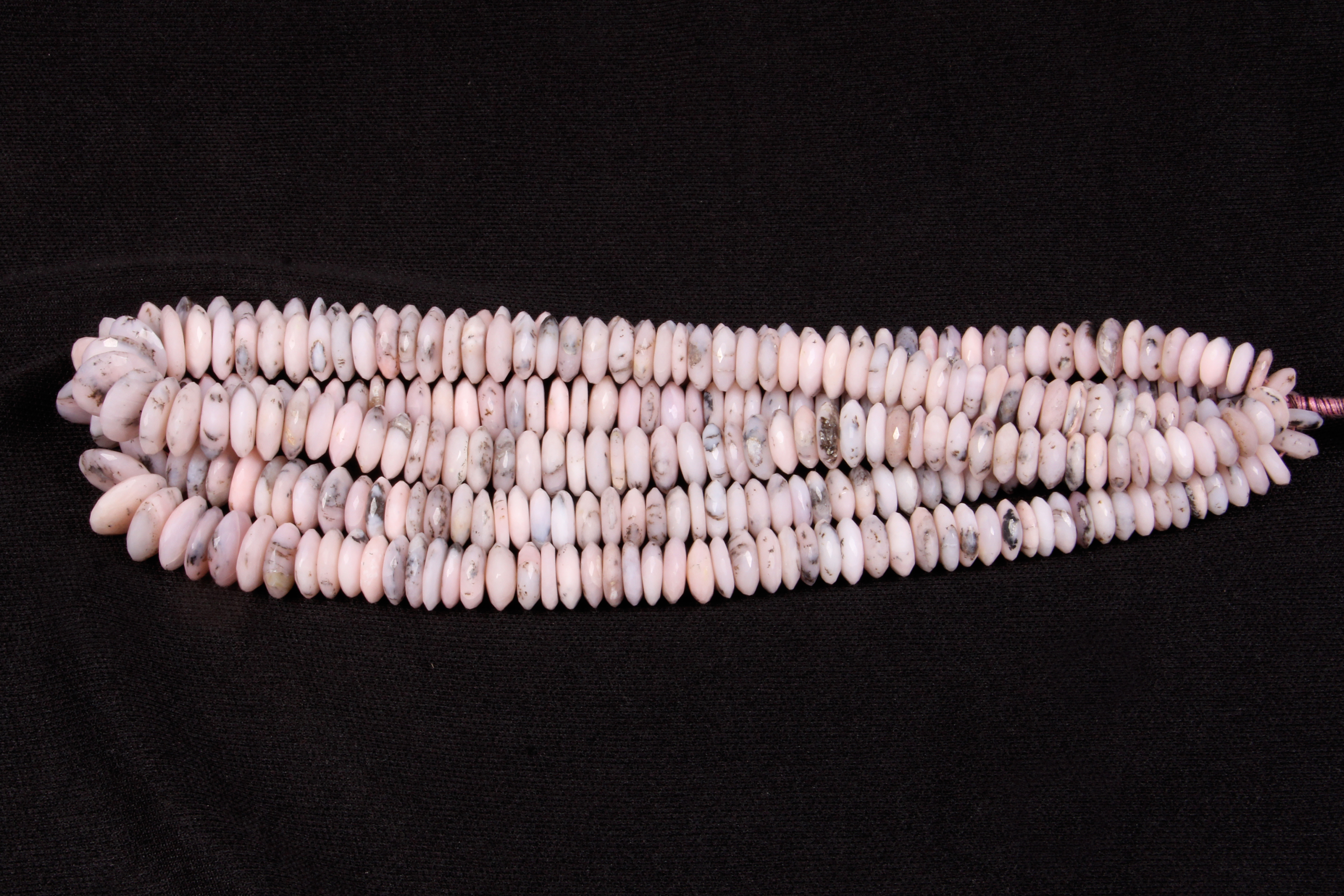 Pink Opal German Cut Beads
