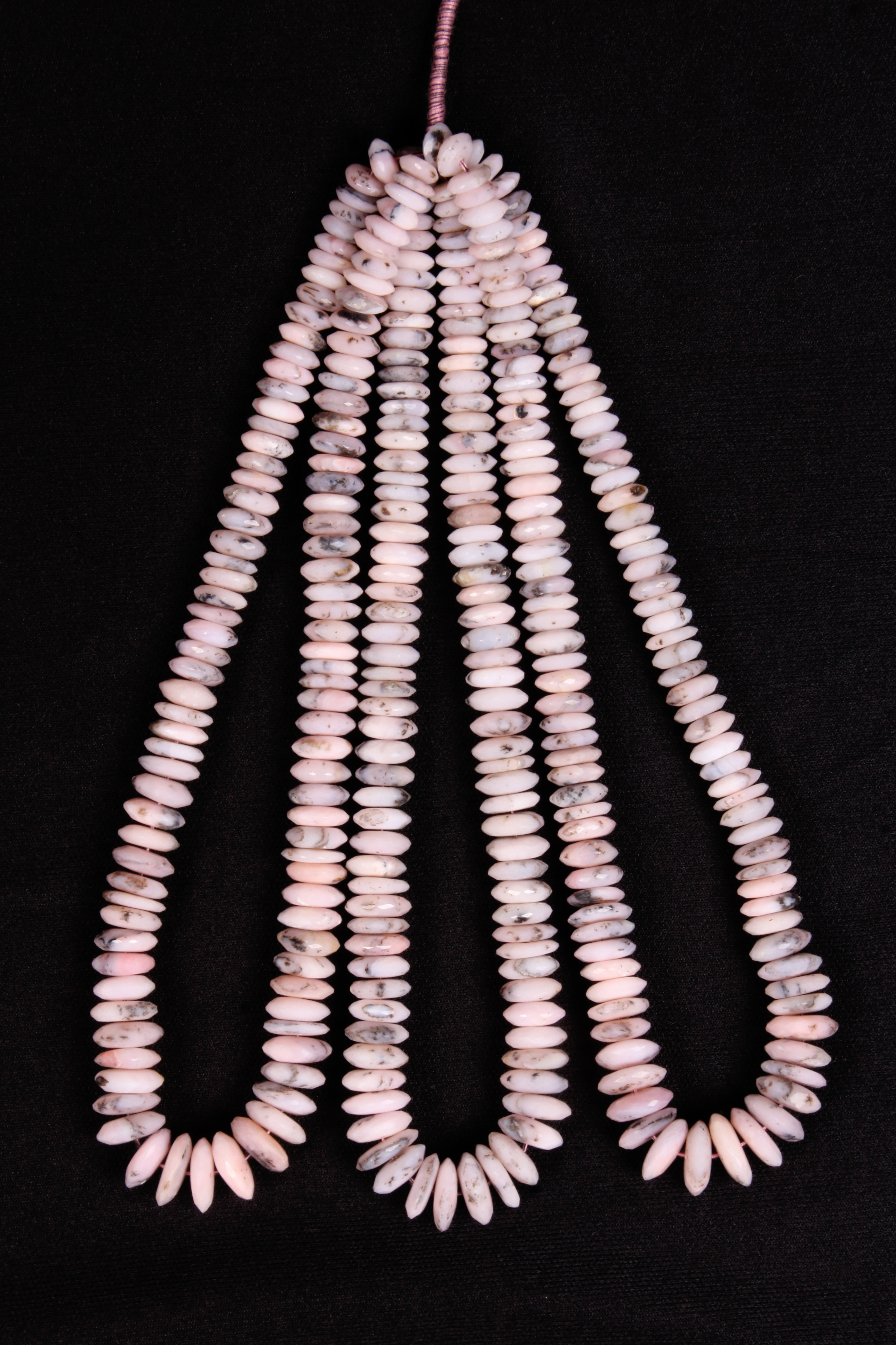 Pink Opal German Cut Beads