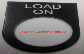 Laser Marking - Clear Anodised Aluminium, High Contrast Dark Marks With Unique Texture Finish