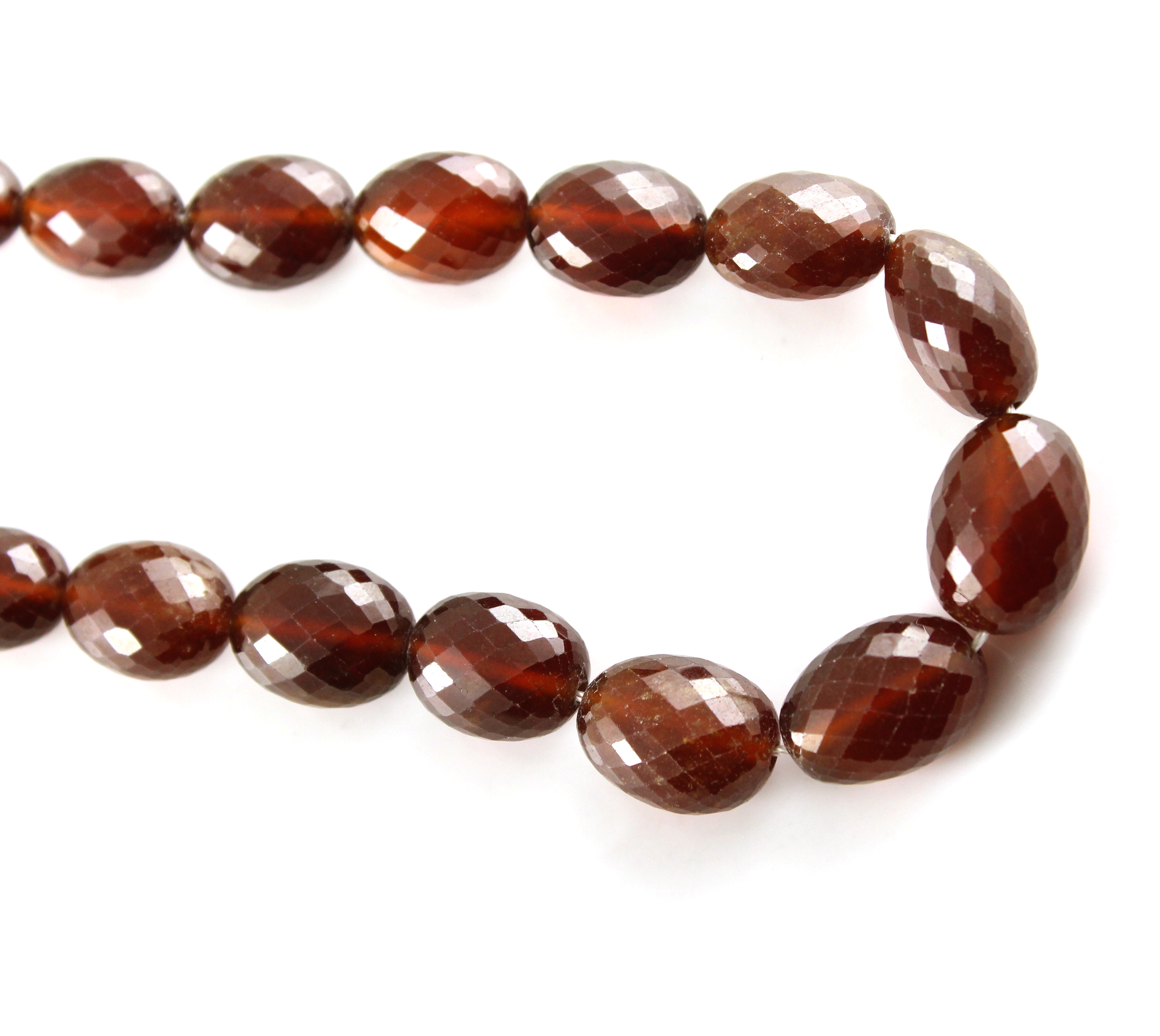 Natural Hessonite Garnet Beads