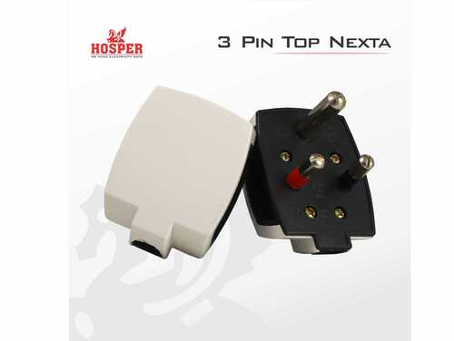 व्हाइट 3 पिन टॉप 16 एम्प और 6 एम्प नेक्स्टा