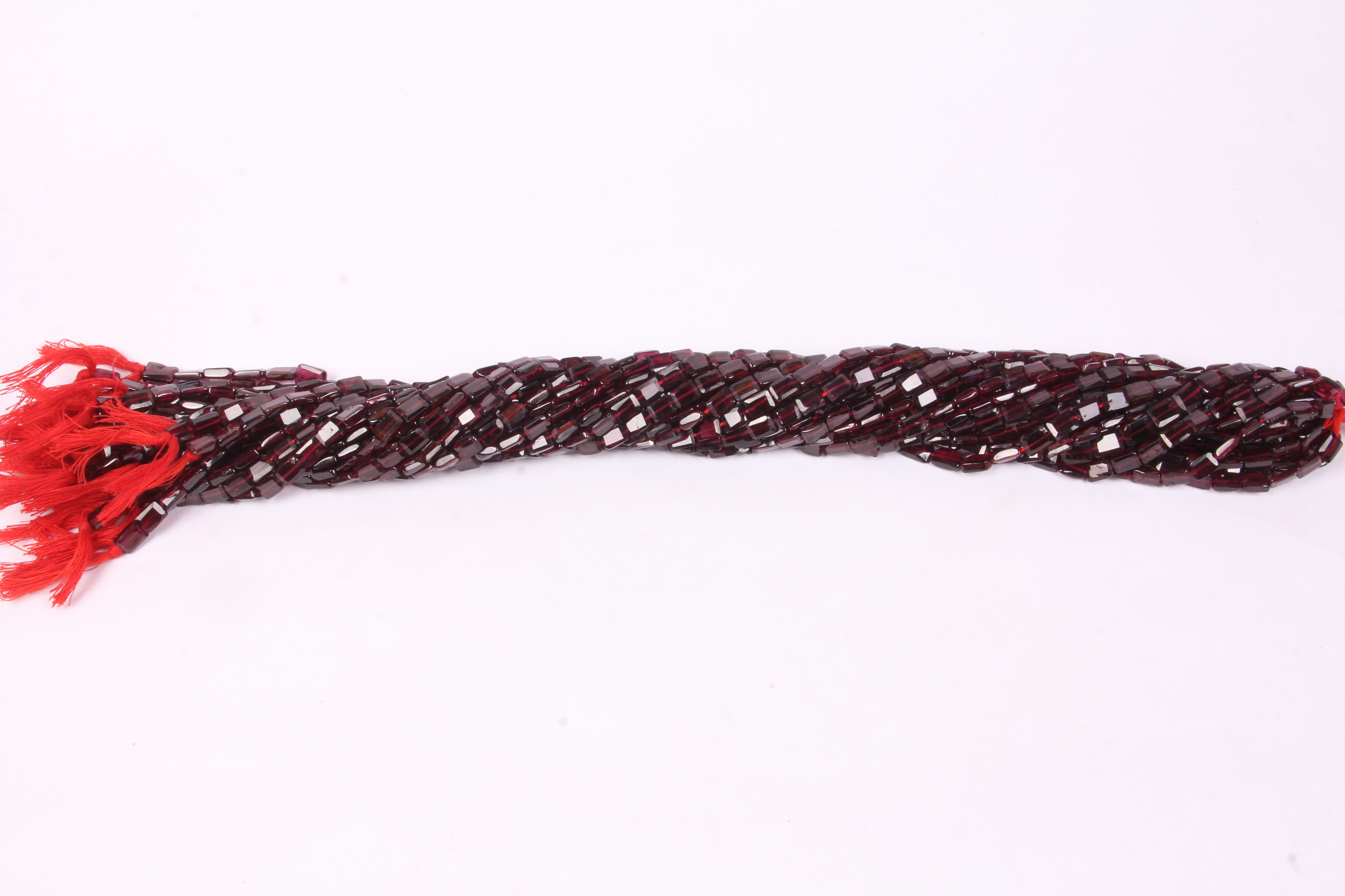 Garnet Rectangle Beads