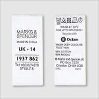 Cotton Fabric Labels For Garment Industry