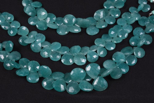 Amazonite Gemstone हार्ट बीड्स
