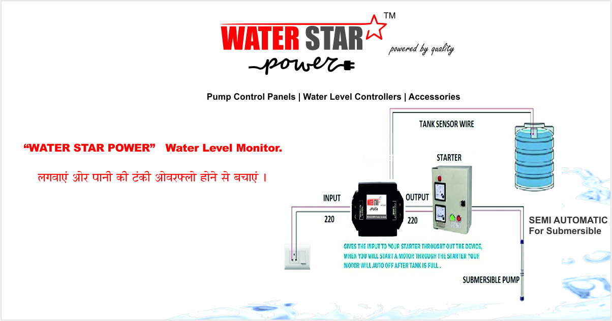 Semi Automatic Water Level Controller - Submersible Warranty: 1 Year Repair Or Replacement *
