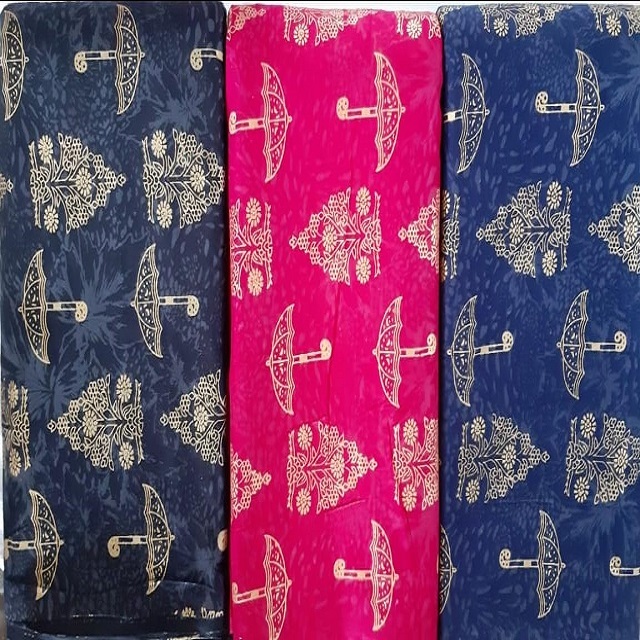 Rayon Gold Print Fabric