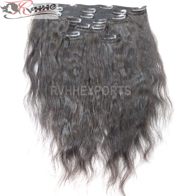 Natural Remy Virgin Clip Hair Extension