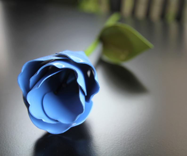 Metal & Iron Blue Tulip