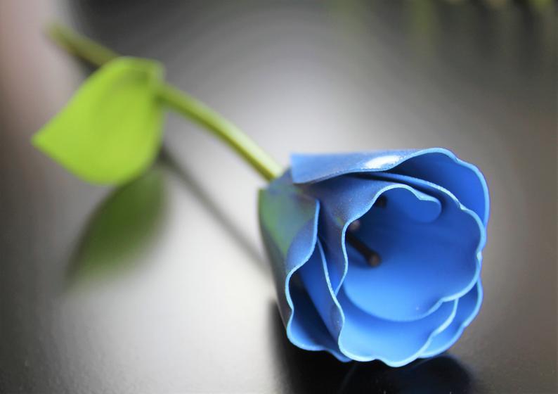 Metal & Iron Blue Tulip