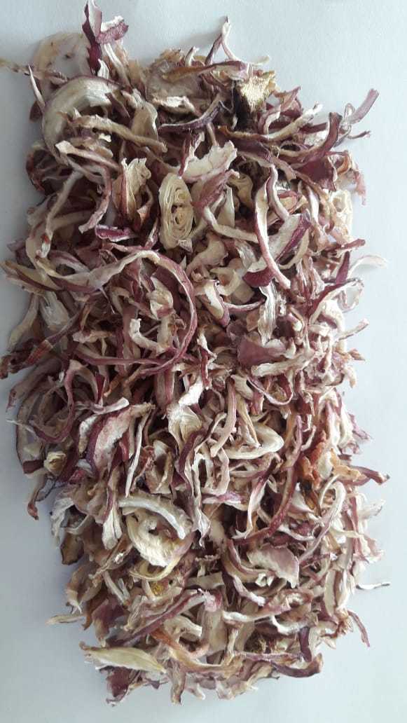 Dehydrated Red Onion Flakes - A Grade, 1-8 Mm Flake Sizes, Red Color | Natural Dehydration, Kibbled Texture, 2-year Shelf Life