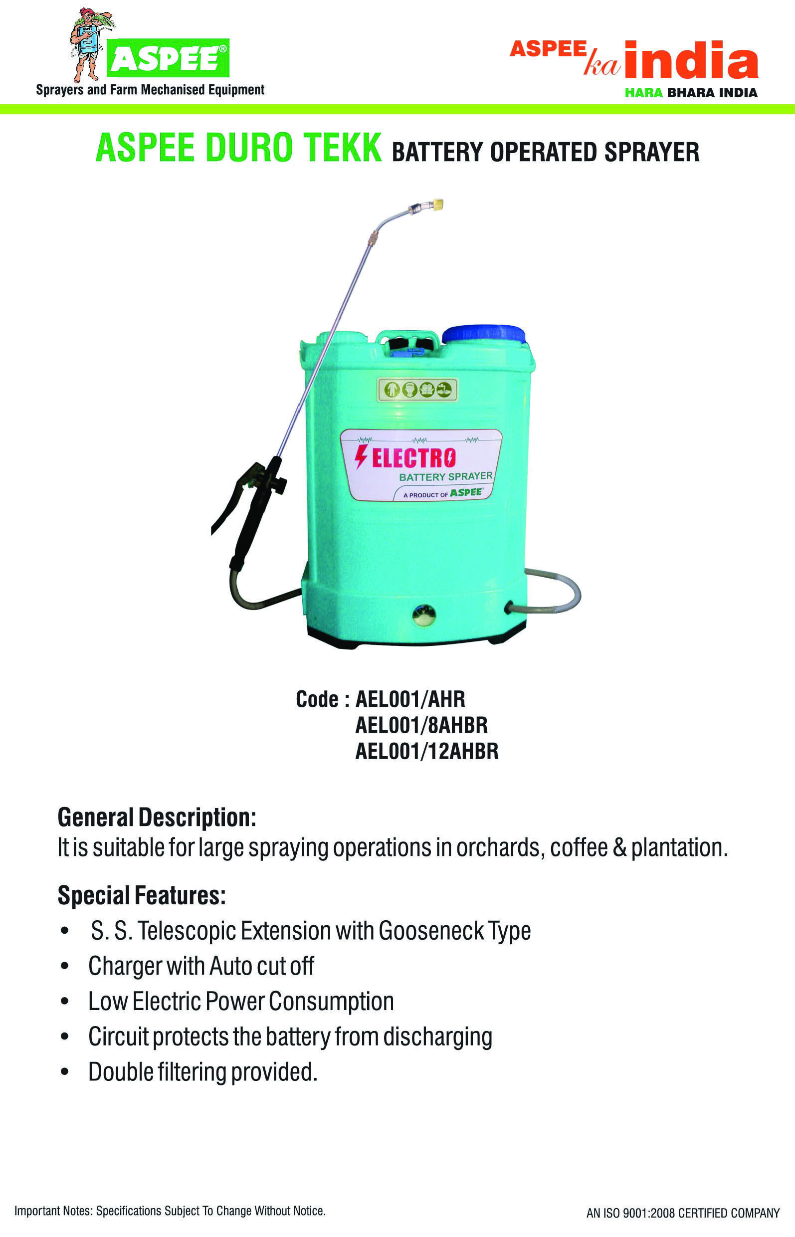 Telescopic Battery Operated Power Sprayer - 16l Polypropylene & Viton, 50x40x22 Cm Sky Blue | Gooseneck Design, Auto Cut-off Charger, User-friendly With Adjustable Straps
