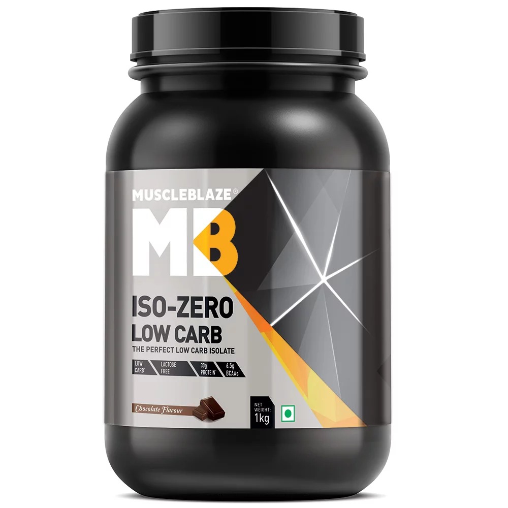 Muscleblaze Iso-zero, 2.2 Lb(1kg) Low Carb Chocolate Ingredients: Whey Protein Isolate