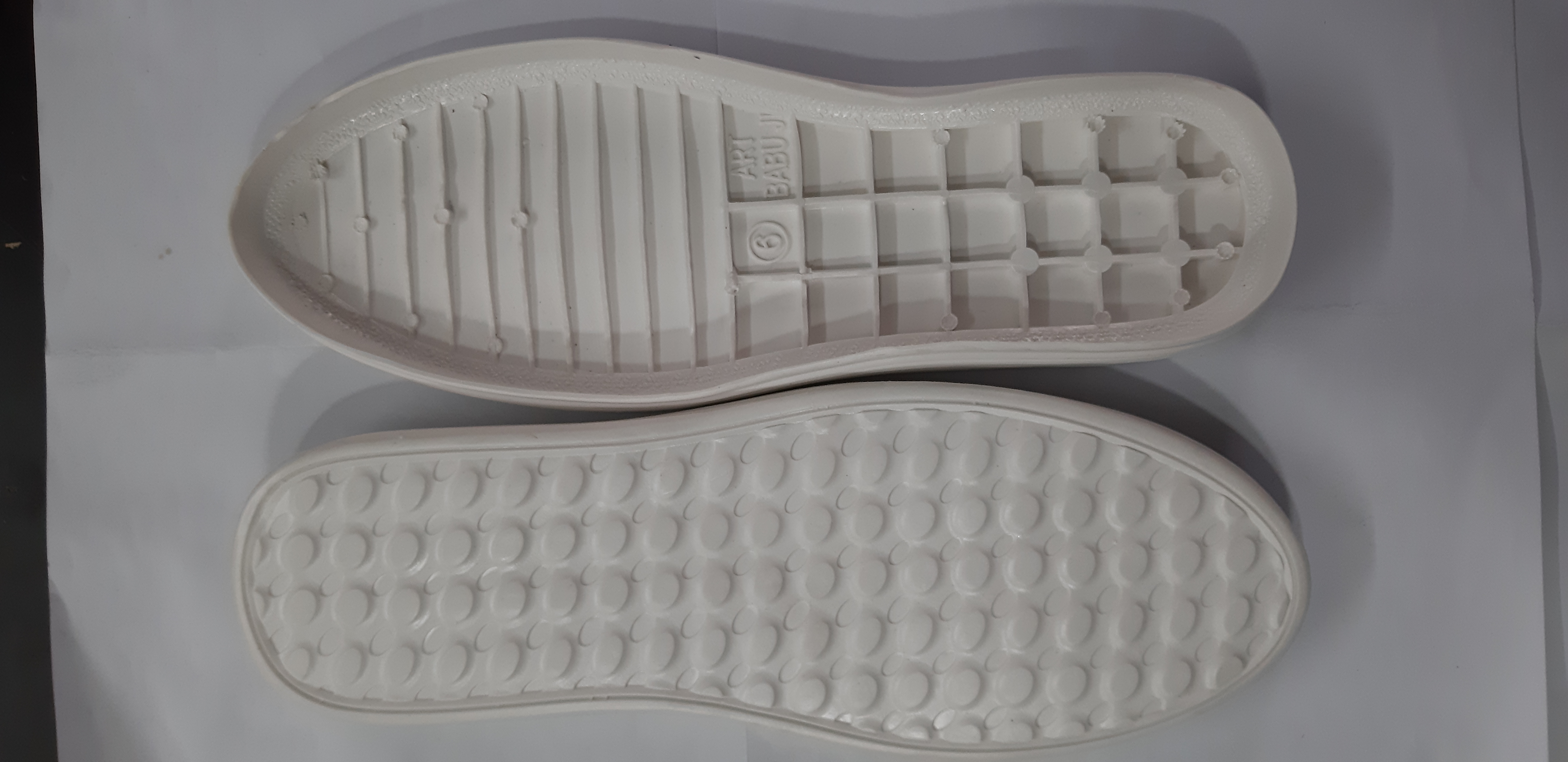 White Mens Pvc Casual Shoe Sole