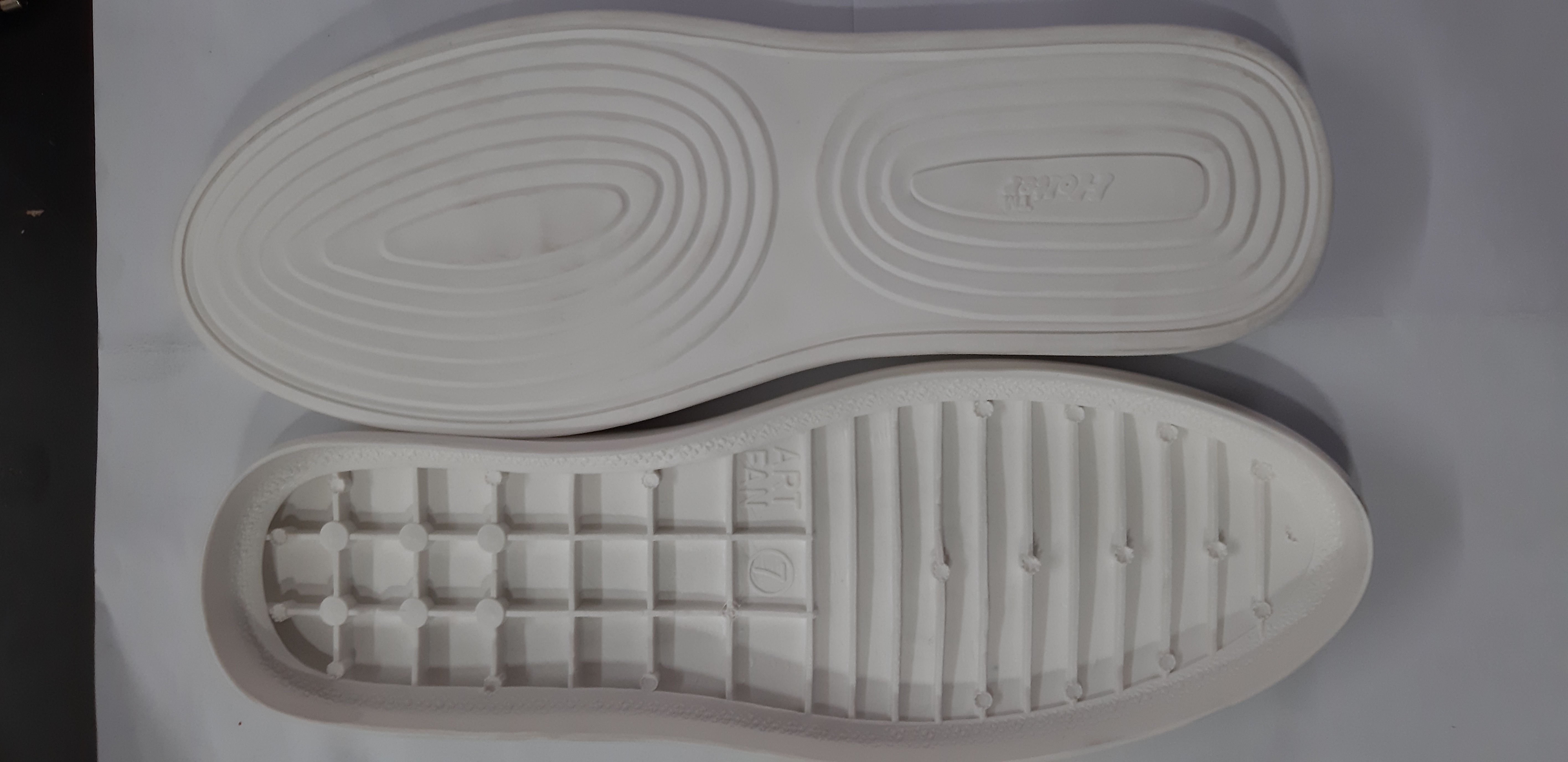 White Mens Pvc Casual Shoe Sole