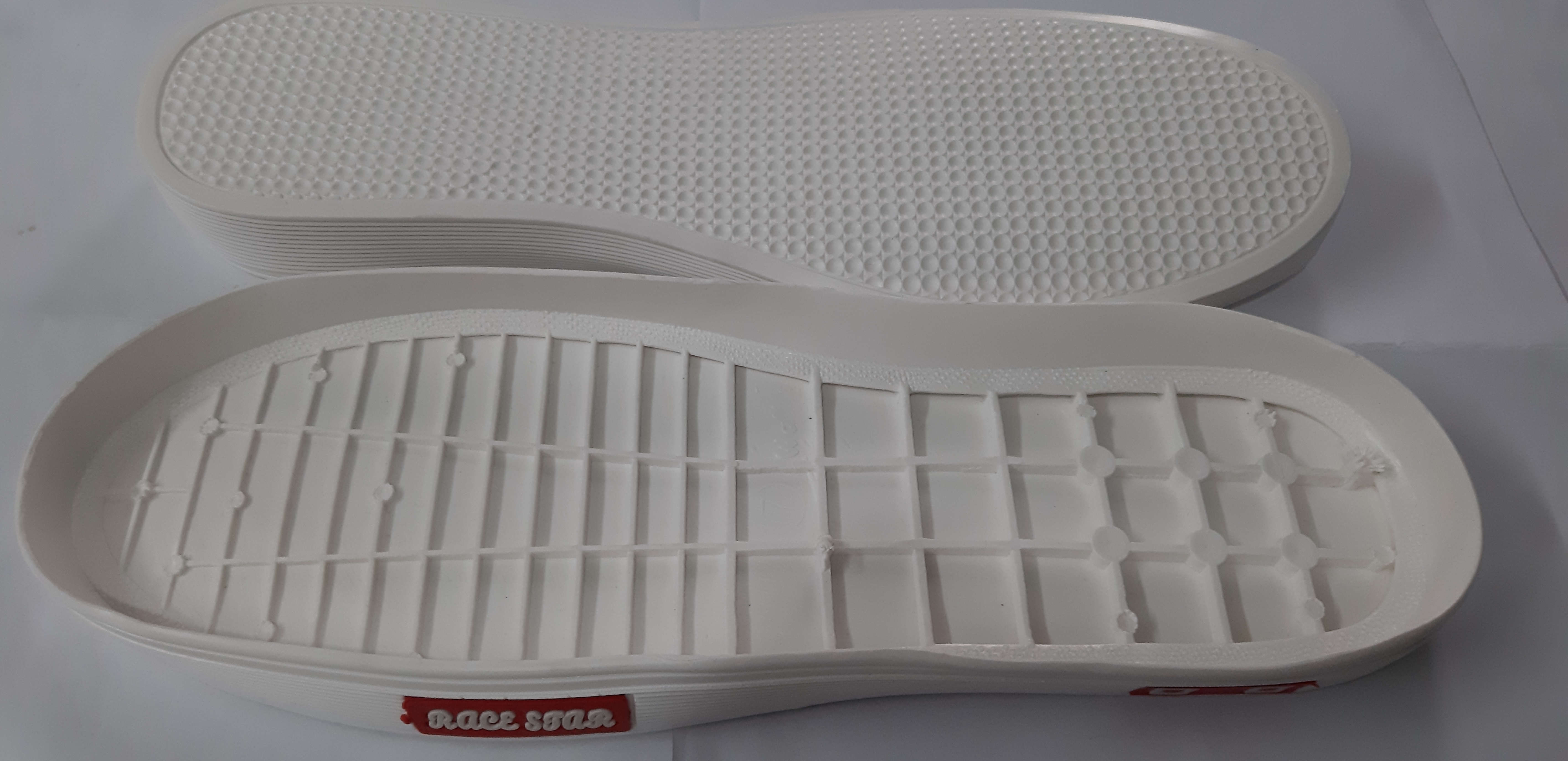 White Mens Pvc Casual Shoe Sole