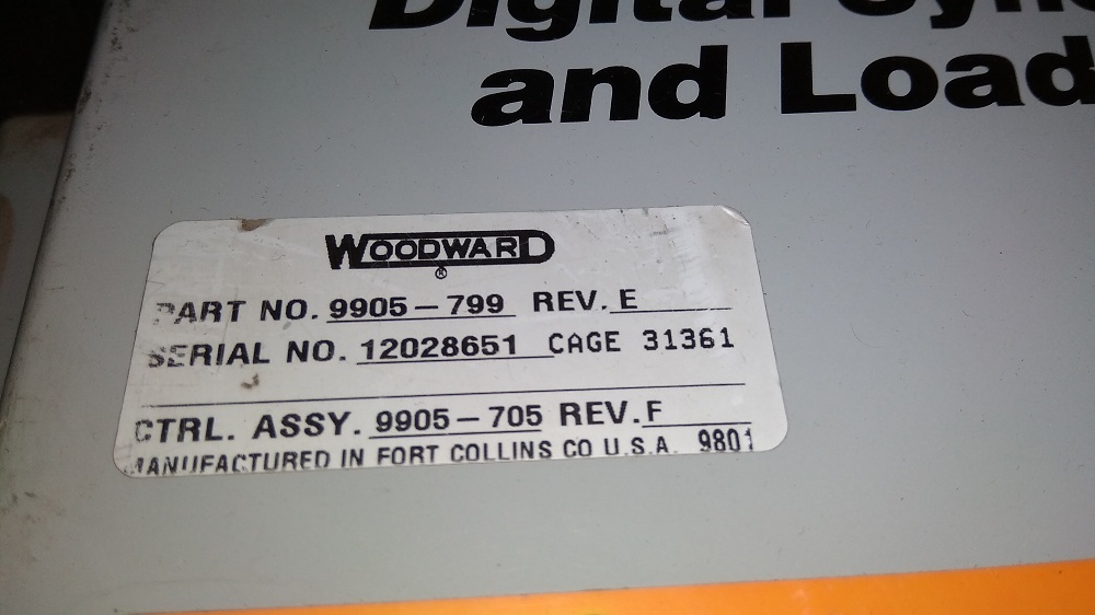 Woodward Cpu 9905-799 E