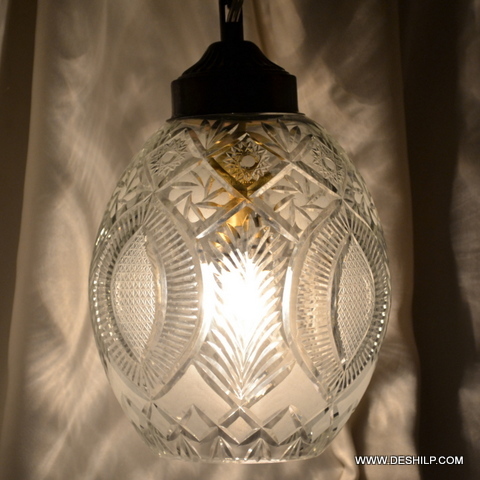 Crystal Cutting Glass Wall Hanging - Glass & Metal, 6x12 - 6x14 Inch, Transparent With Mosaic Finish | Traditional Round Design, Handmade Elegance, Professional Craftsmanship