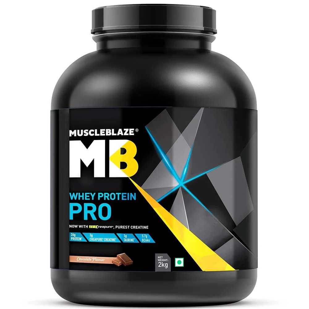 Muscleblaze Whey Protein Pro With Creapure 4.4 Lb(2kg) Chocolate