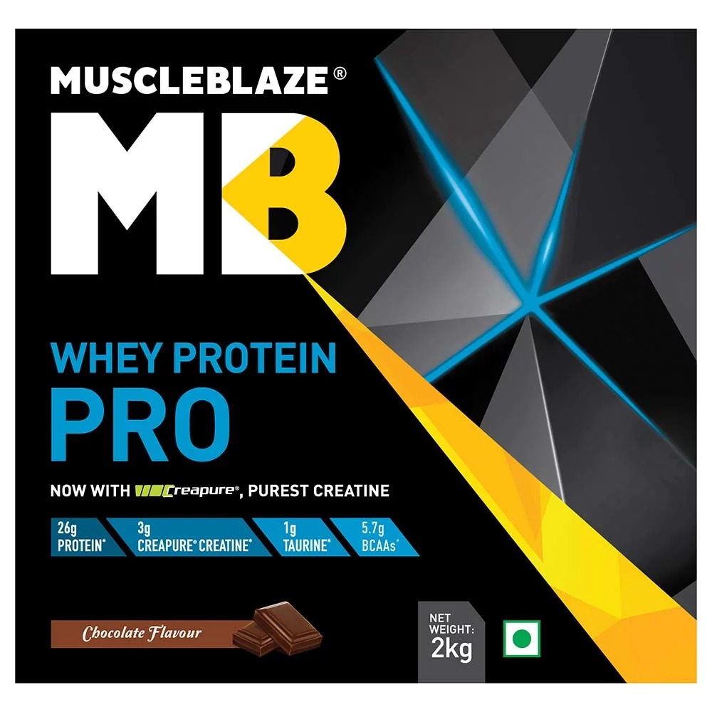 Muscleblaze Whey Protein Pro With Creapure 4.4 Lb(2kg) Chocolate