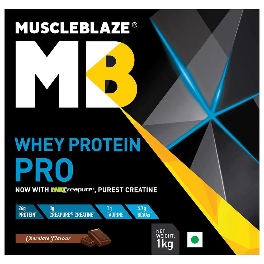 Muscleblaze Whey Protein Pro With Creapure, 2.2 Lb (1kg)chocolate