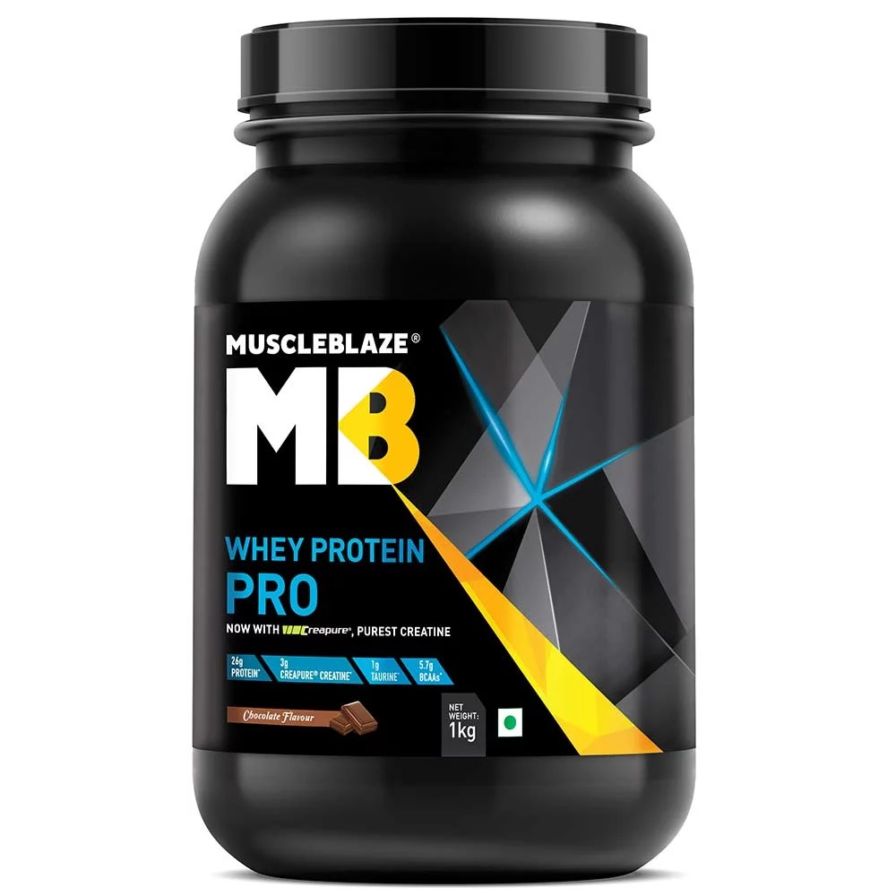 Muscleblaze Whey Protein Pro With Creapure, 2.2 Lb (1kg)chocolate