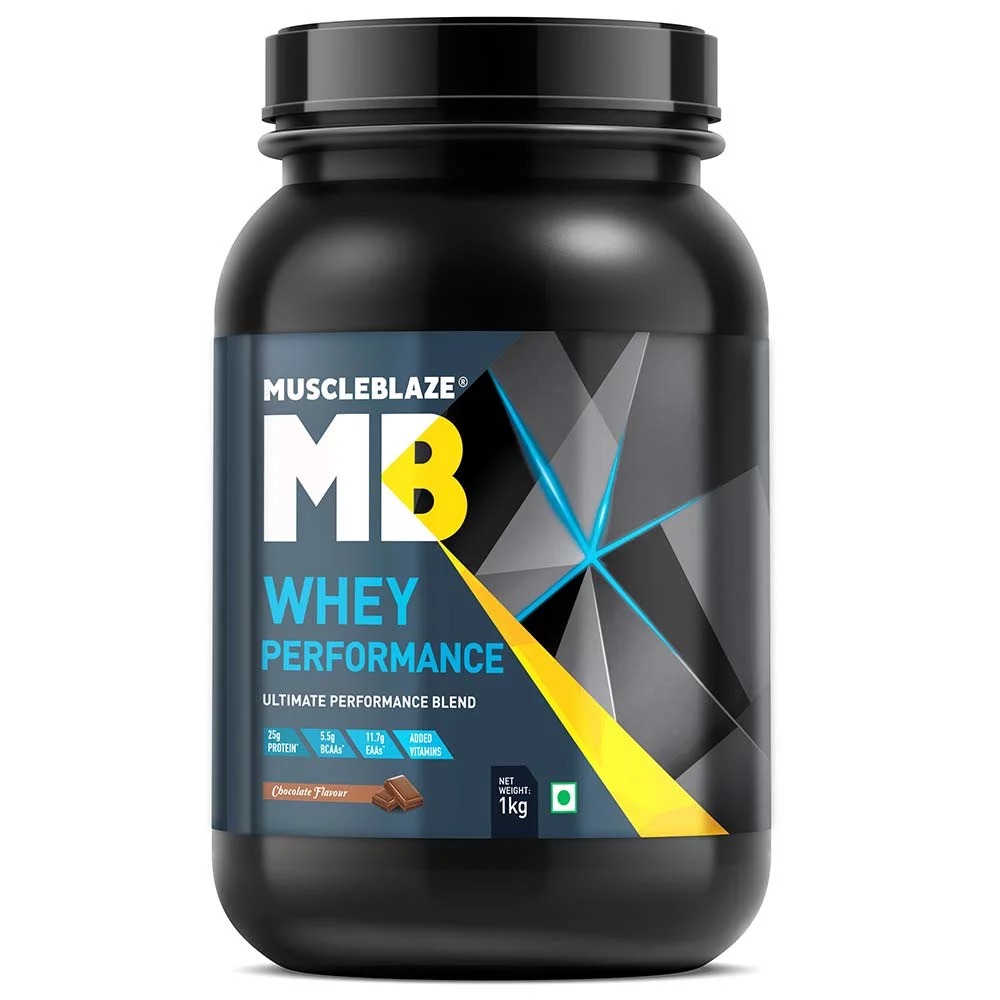 Muscleblaze Whey Performance (70%) Protein, 2.2 Lb (1kg)chocolate