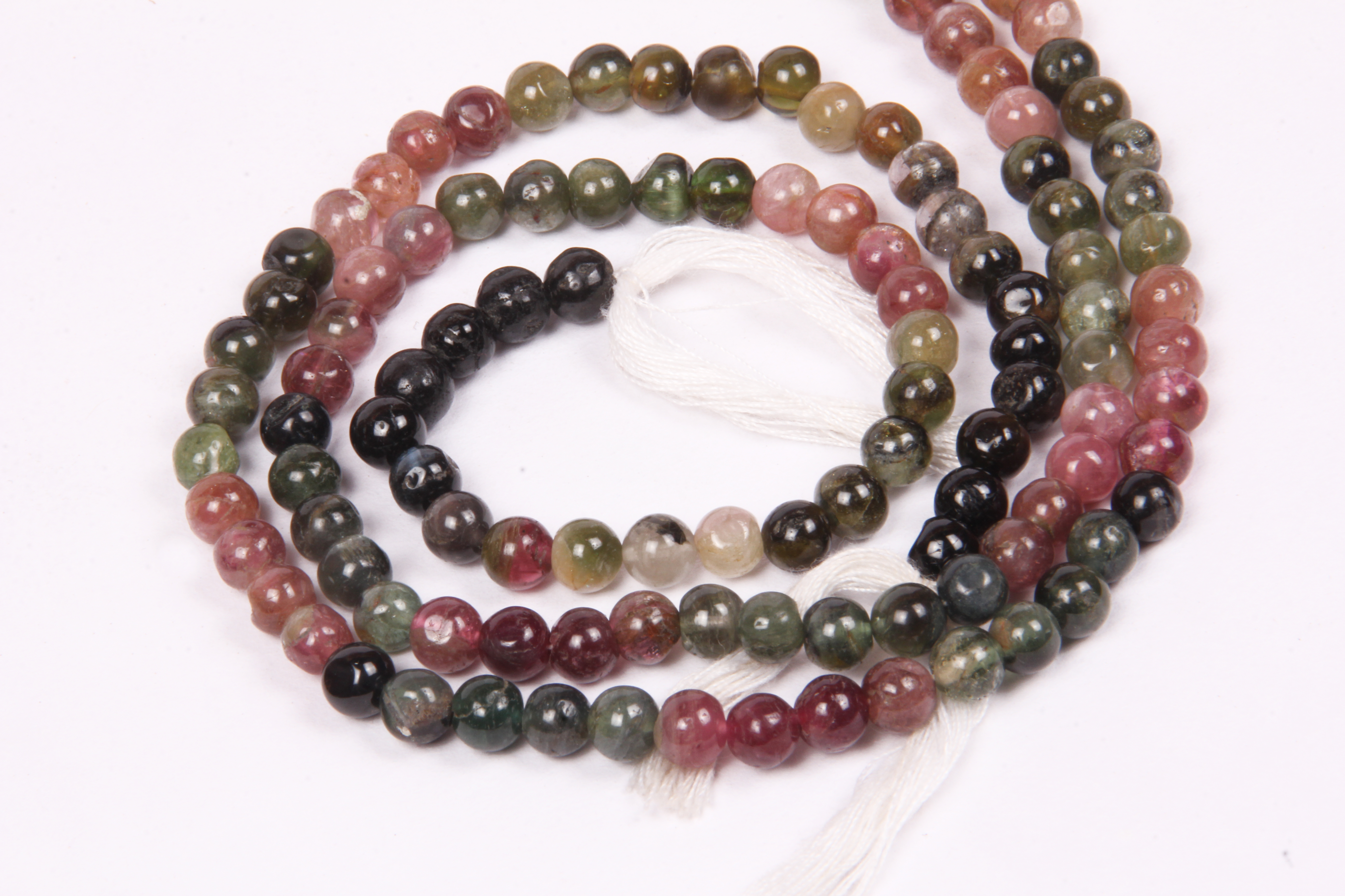 Tourmaline Plain Round Beads