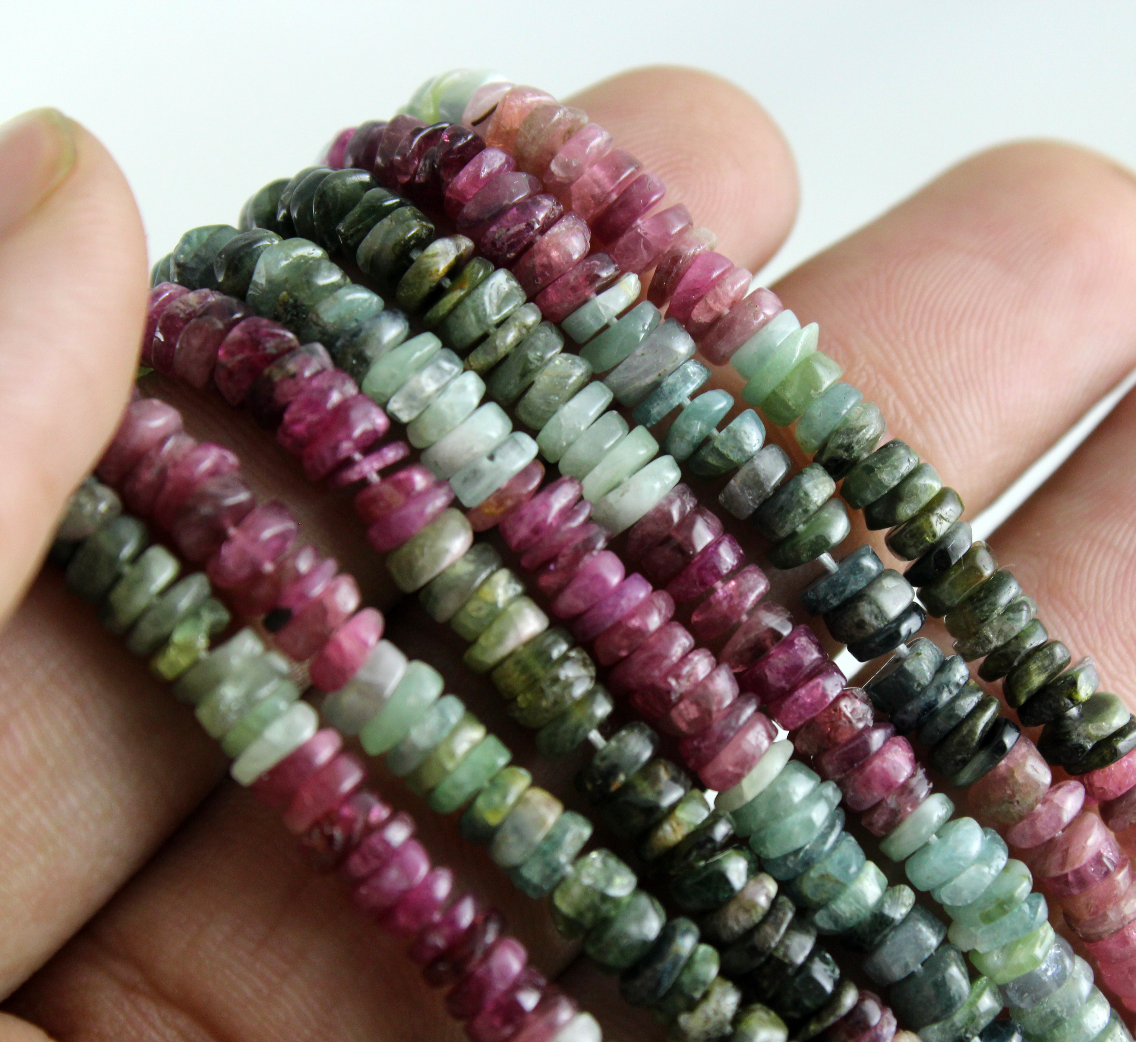 Tourmaline Tyre Beads